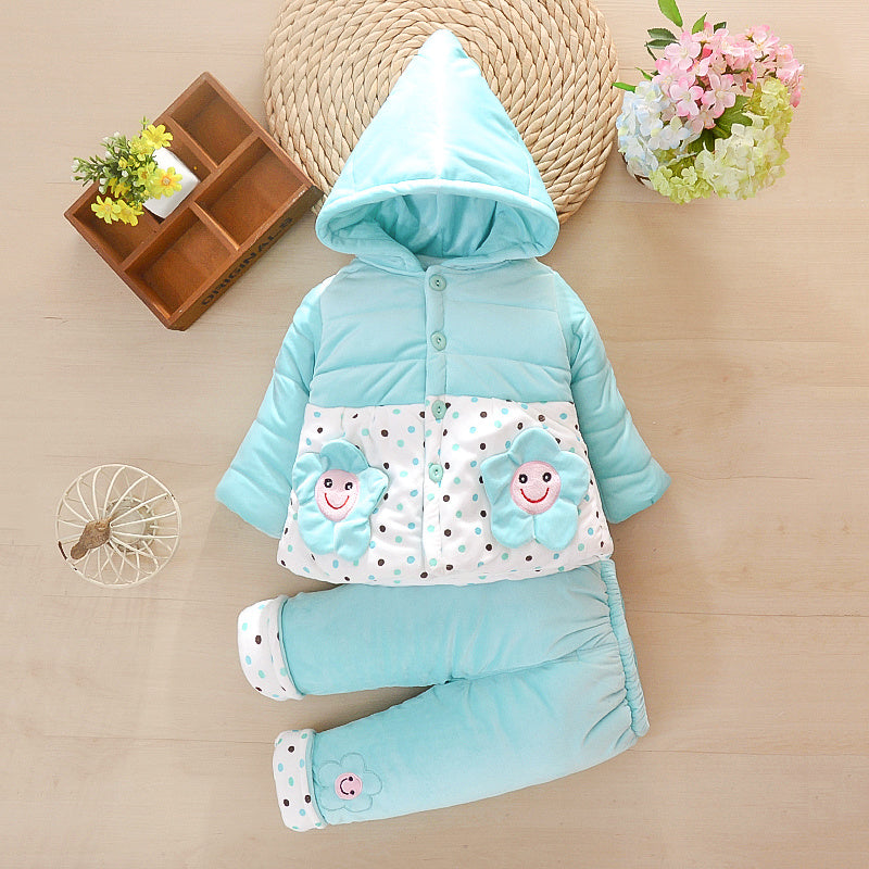 Ensemble fille automne & hiver – Manteau matelassé chaud