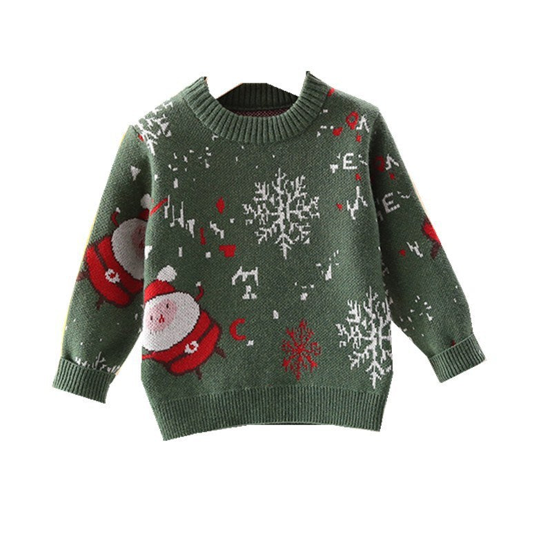 Pull de Noël à motif flocons de neige