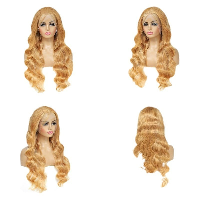 Perruque en cheveux humains – Dentelle frontale 13x4 – 100 % cheveux naturels – Bonnet intégré