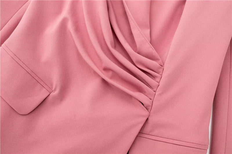 Robe Blazer Femme Plissée – Élégante, Style Tailleur Moderne et Structuré