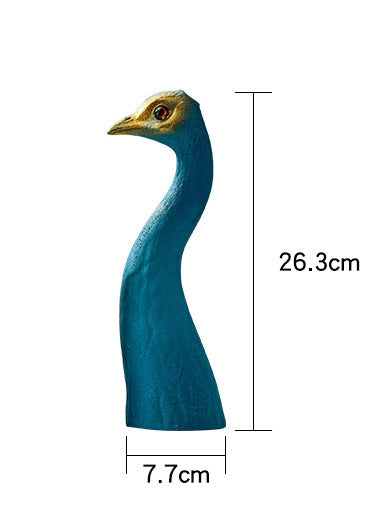 Vase paon créatif – accessoire décoratif pour salon et maison, idéal pour pendaison de crémaillère
