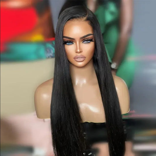 Perruque front lace droite sans colle – Brésilienne Remy – HD Lace 7x5 – Pré-coupée
7x5 HD Lace Front Straight Wig – Glueless Brazilian Remy – Pre-Cut for Women