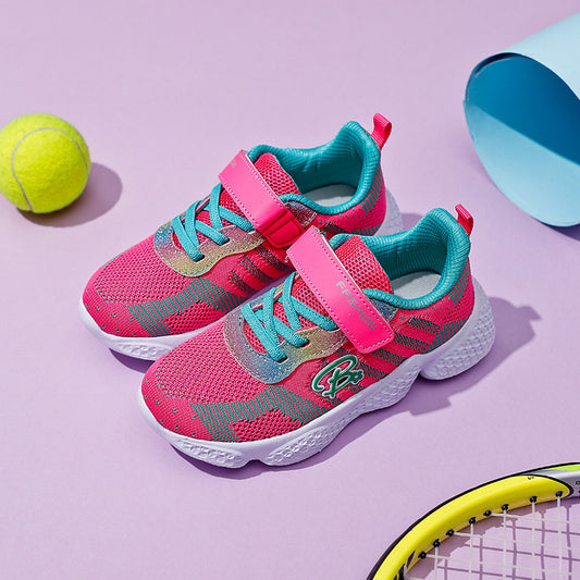 Chaussures de sport décontractées d’été pour enfants – Tissage volant, semelles EVA pour filles