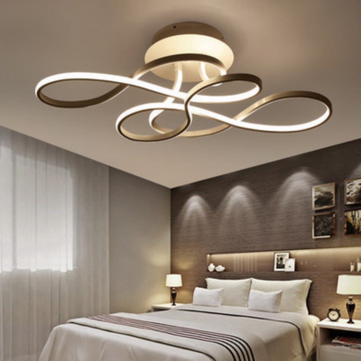 Lampe de salon moderne minimaliste à forme irrégulière