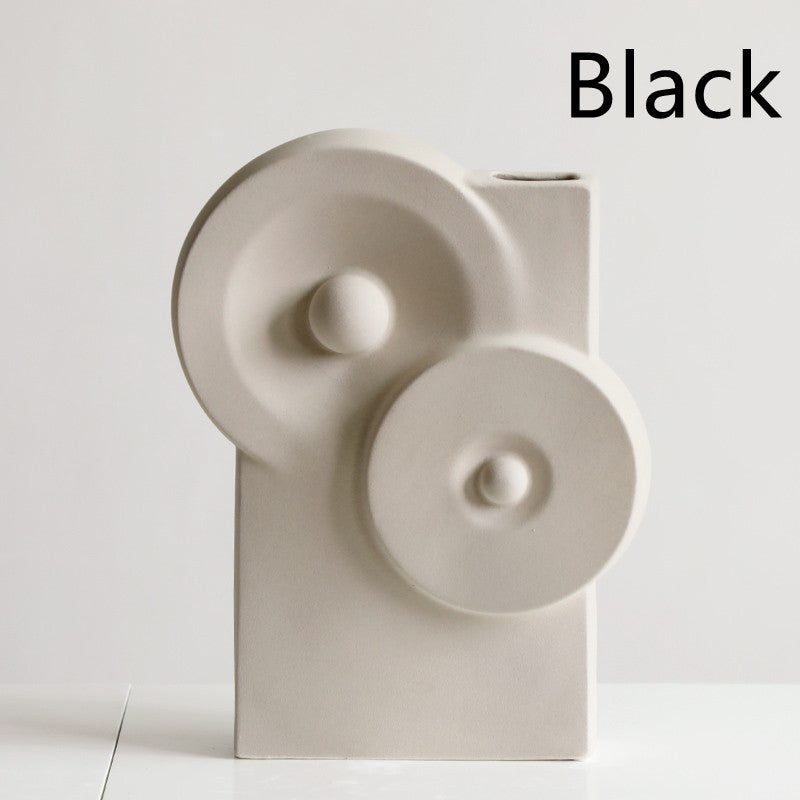 Vase en céramique pour salon – décoration douce et élégante pour maison ou salle d’exposition
