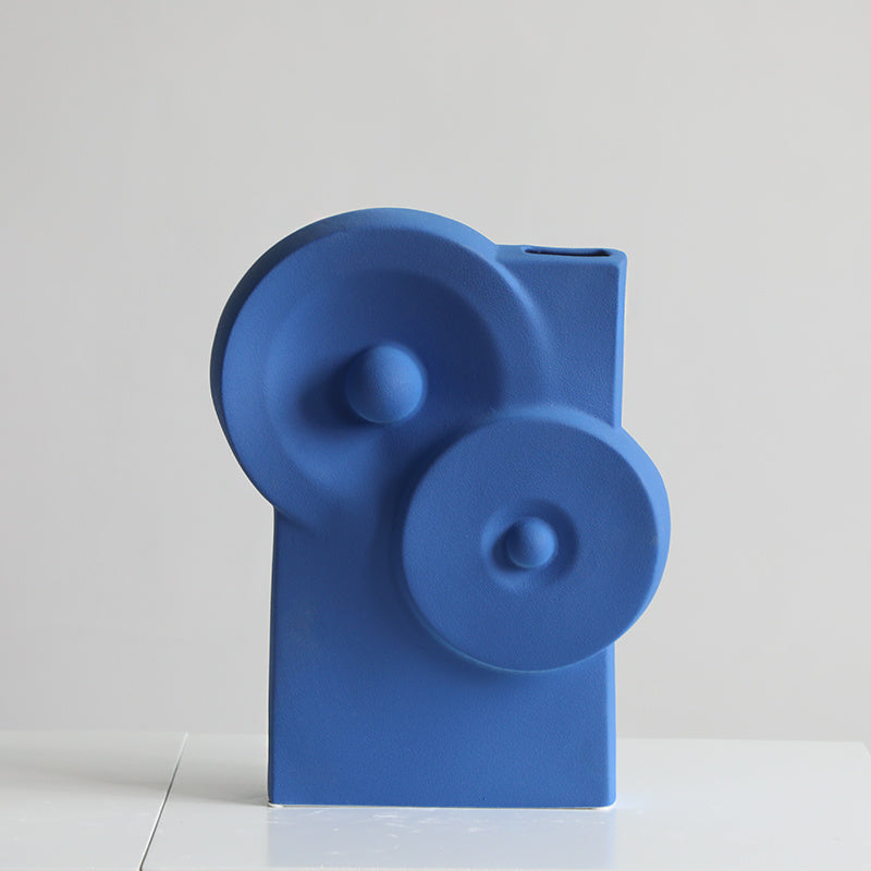 Vase en céramique pour salon – décoration douce et élégante pour maison ou salle d’exposition