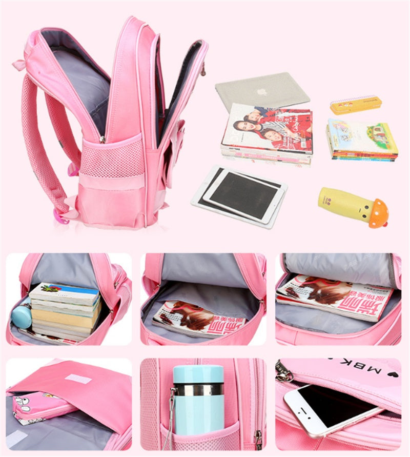 Sac d’école style coréen pour école primaire, sac d’école à roulettes pour enfants
