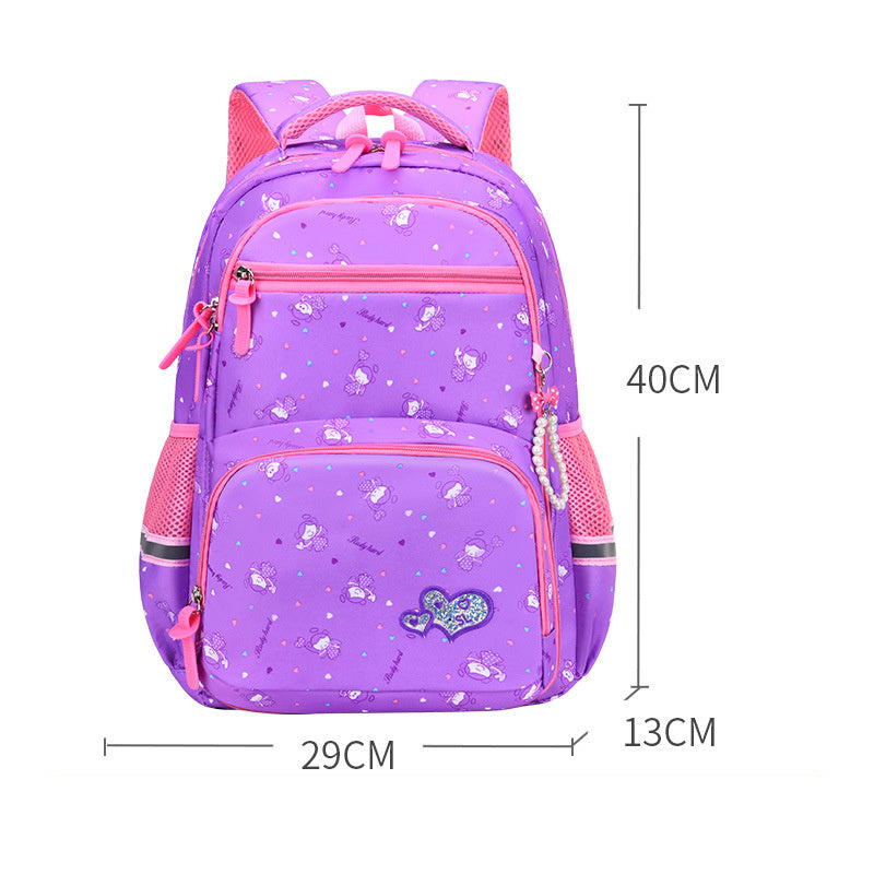 Sac à dos fille mignon – Style princesse à motif dessin animé