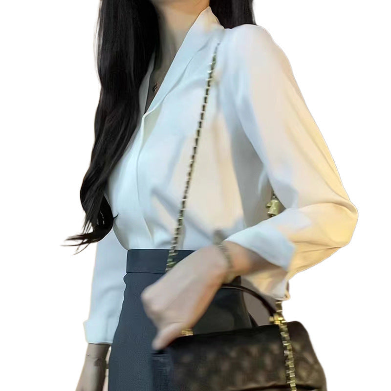 Top femme col en V – Style mature et élégant pour le quotidien