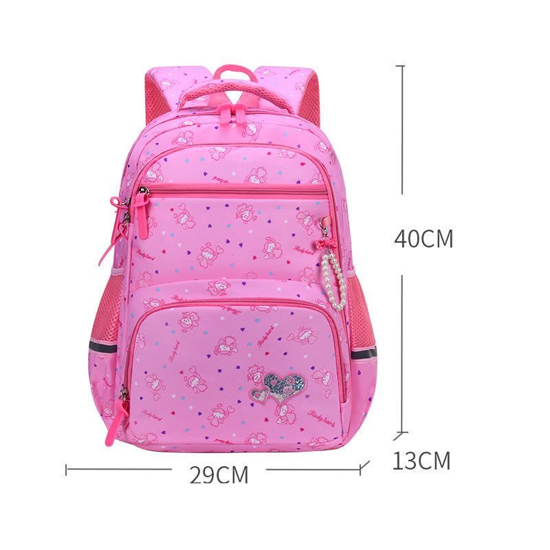 Sac à dos fille mignon – Style princesse à motif dessin animé