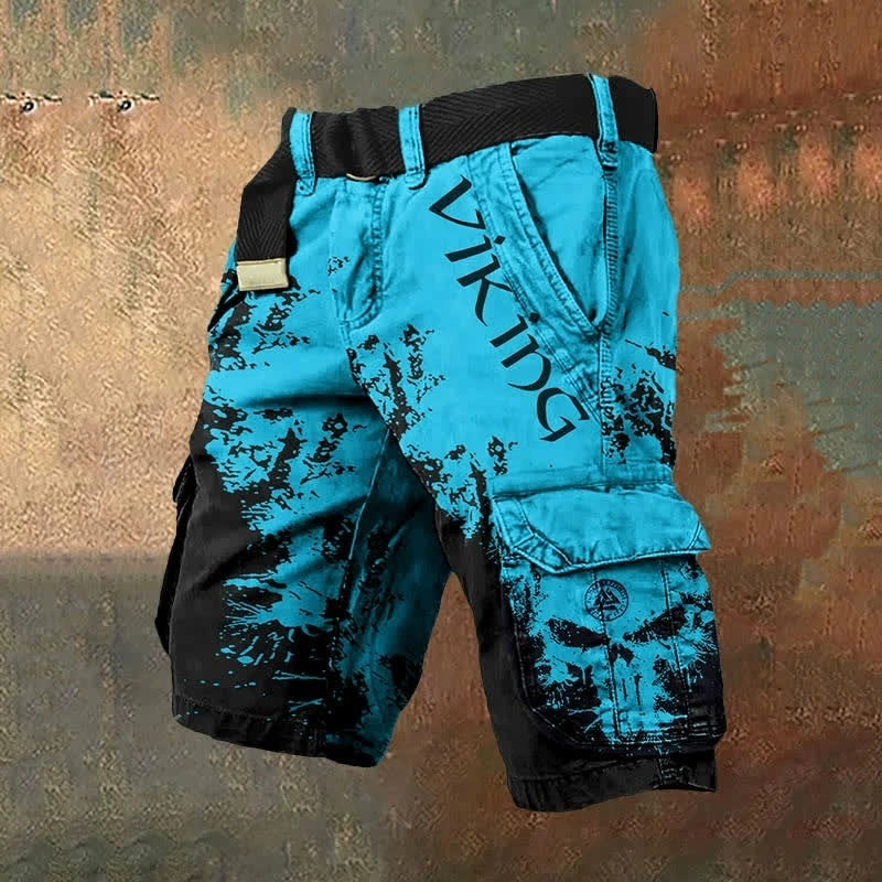 Shorts tendance pour hommes à fermeture éclair avec impression numérique 3D