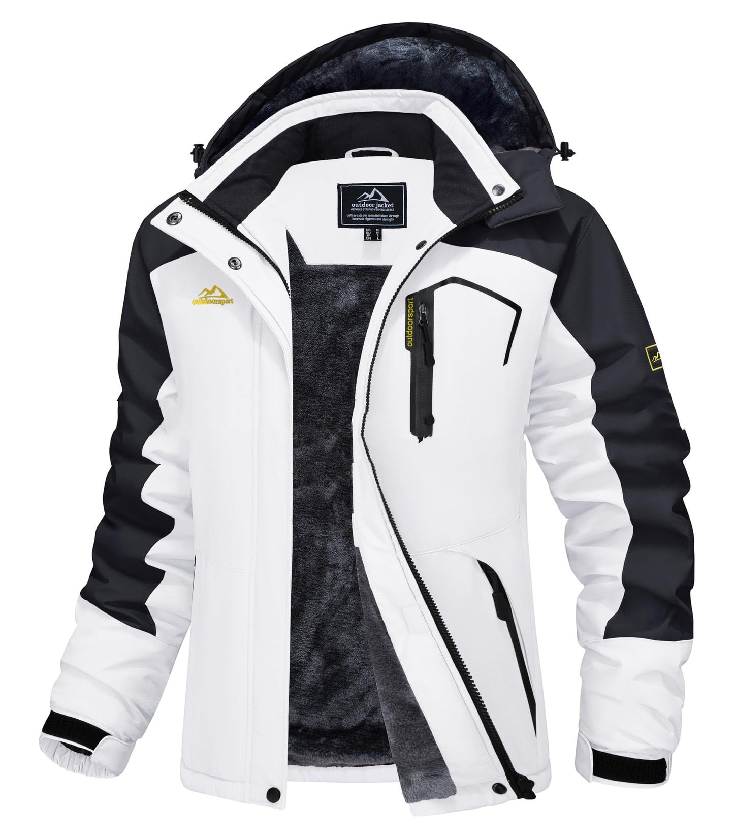 Veste de ski femme – Hiver, casual, chaude et coupe-vent