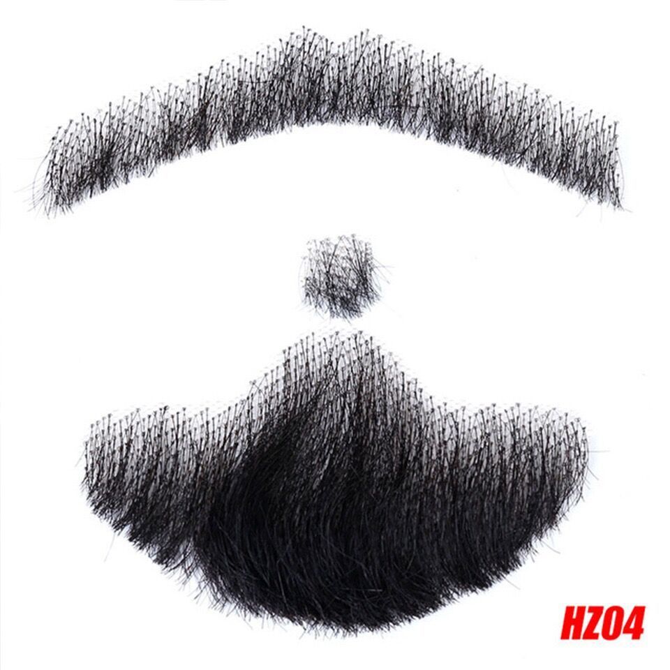 Barbe Postiche Homme en Vrais Cheveux – Effet Réaliste pour Maquillage Cinéma, Télévision ou Cosplay