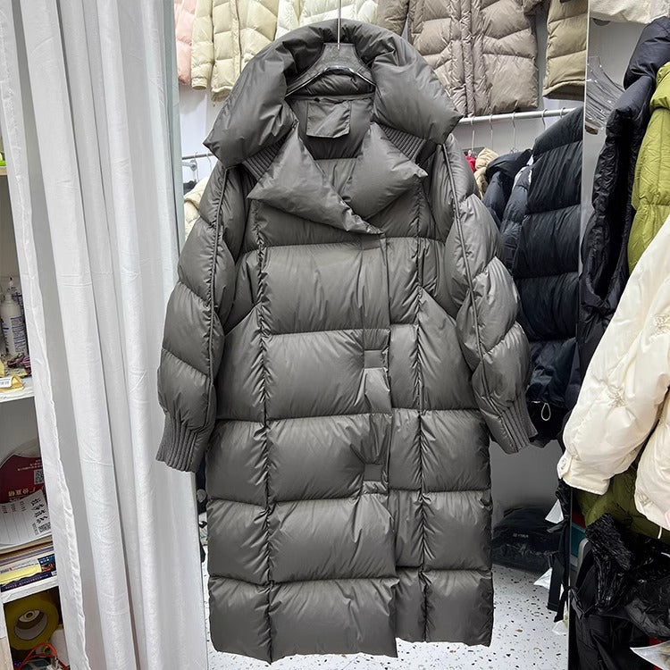 Manteau hiver femme – Style décontracté, coupe large, longueur genou