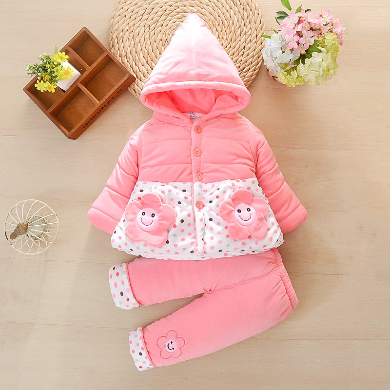 Ensemble fille automne & hiver – Manteau matelassé chaud