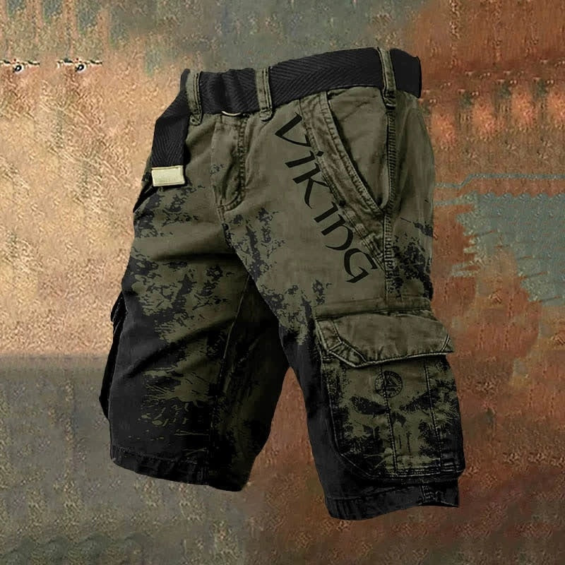 Shorts tendance pour hommes à fermeture éclair avec impression numérique 3D