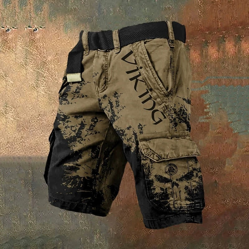 Shorts tendance pour hommes à fermeture éclair avec impression numérique 3D