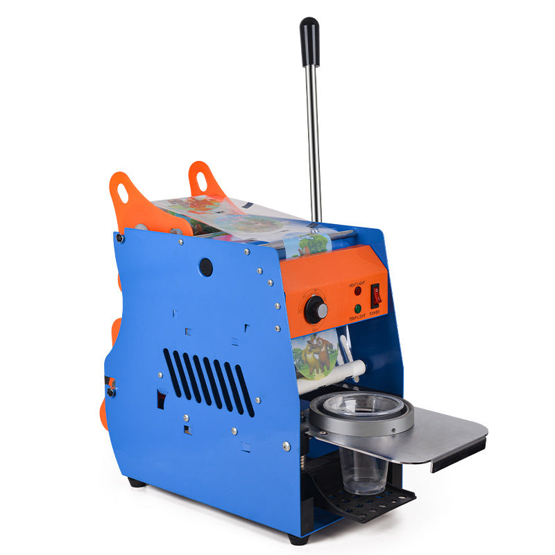 Machine manuelle de scellage de gobelets pour boissons commerciales