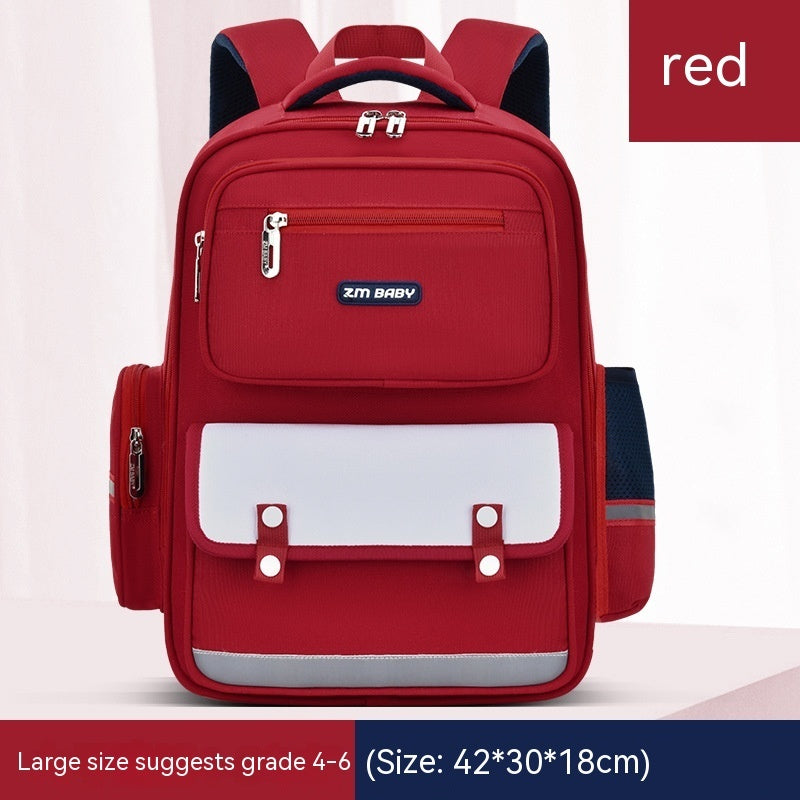 Sac à dos scolaire garçon – Primaire (du CP au CM2) – Grand format, léger et anti-fatigue