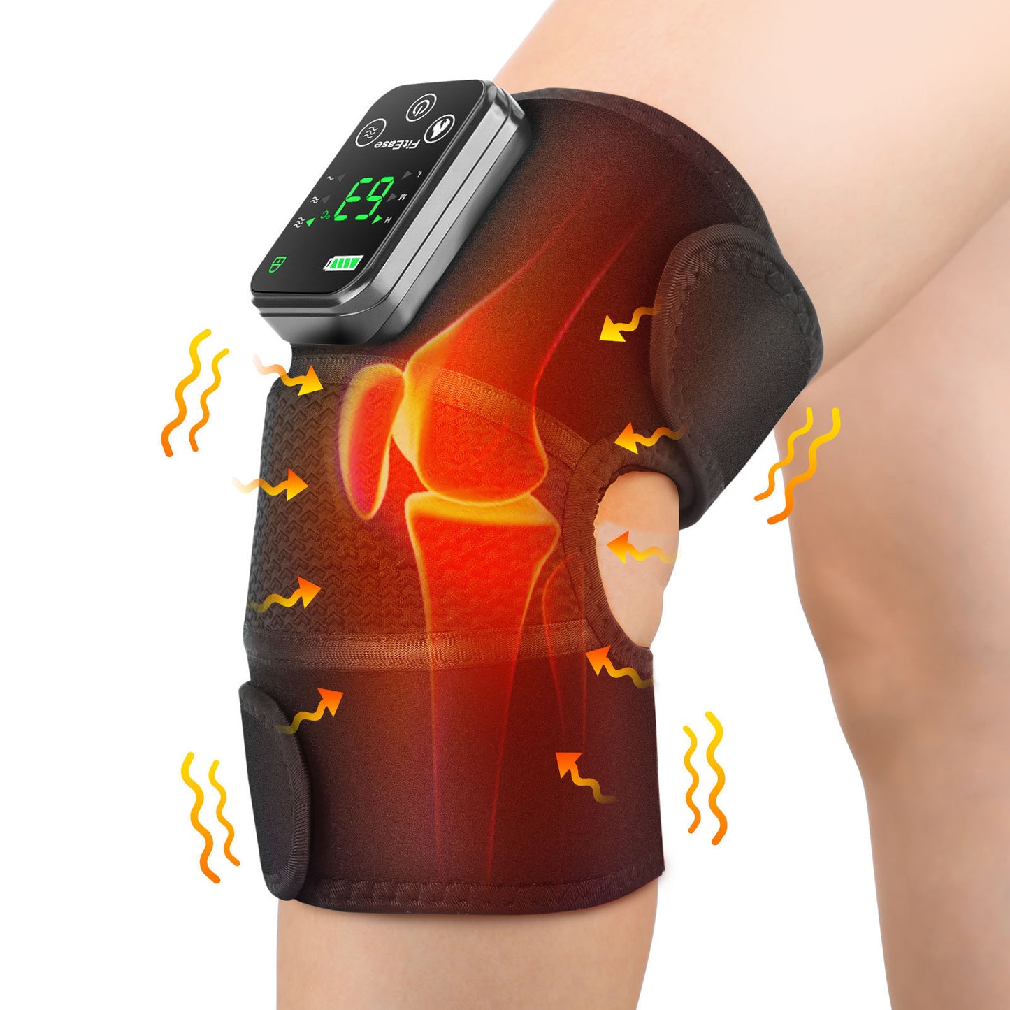 Genouillère/Épaulière chauffante intelligente avec massage vibrant