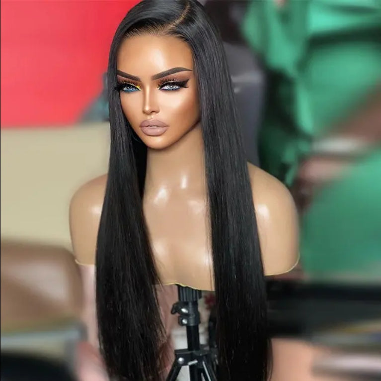 Perruque front lace droite sans colle – Brésilienne Remy – HD Lace 7x5 – Pré-coupée
7x5 HD Lace Front Straight Wig – Glueless Brazilian Remy – Pre-Cut for Women