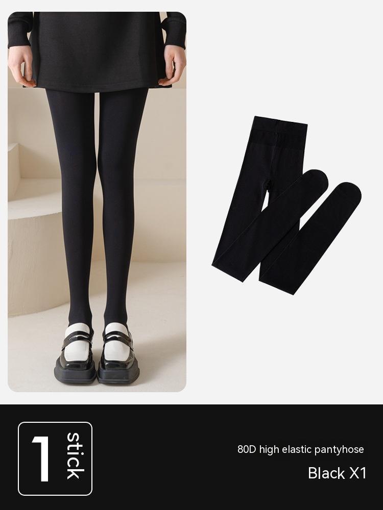 Legging Noir Femme – Haute Élasticité, Automne & Hiver, Confort Thermique