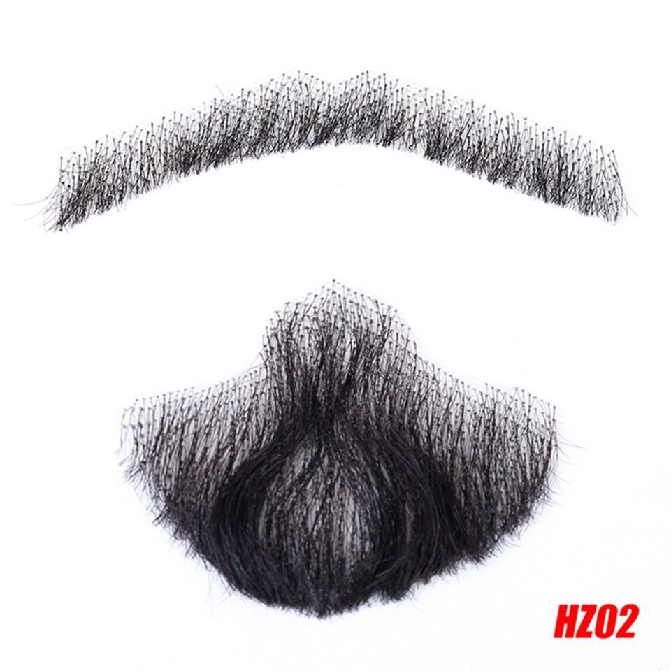 Barbe Postiche Homme en Vrais Cheveux – Effet Réaliste pour Maquillage Cinéma, Télévision ou Cosplay