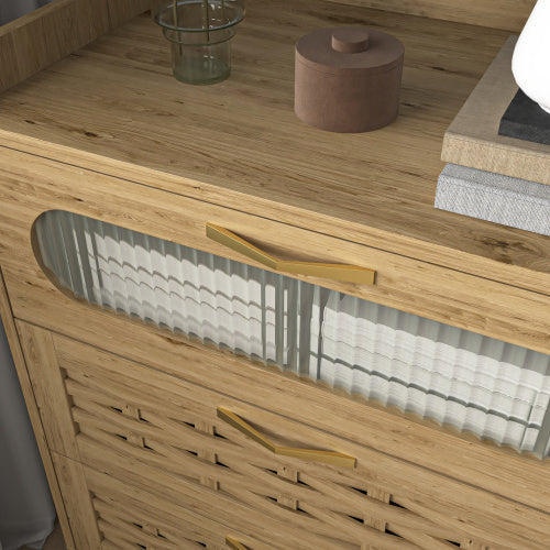 Coiffeuse en bois avec 6 tiroirs – Chambre à coucher