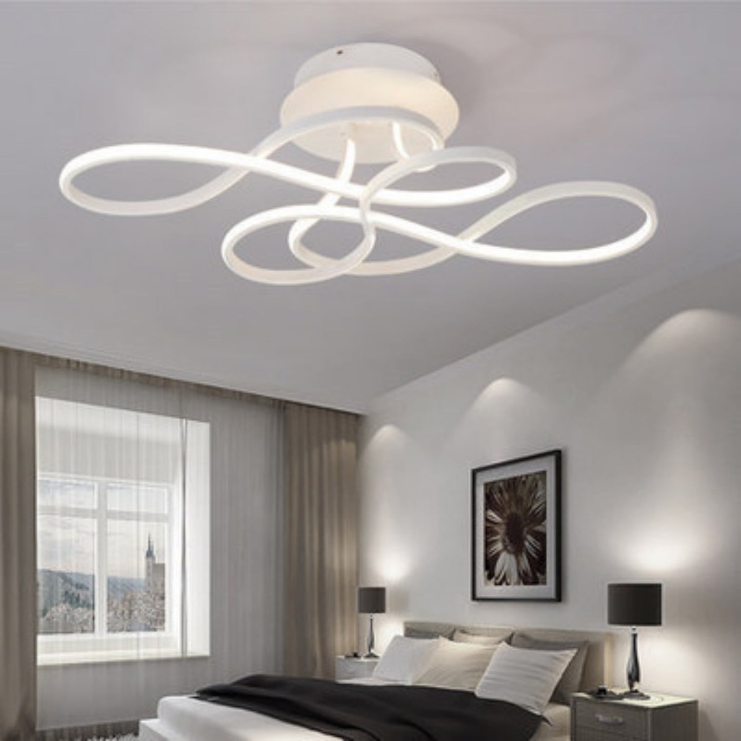 Lampe de salon moderne minimaliste à forme irrégulière
